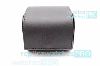 IWC Watch Roll Travel Pouch Case Black Leater Watch Box